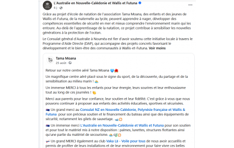 Remerciment consultat Australie